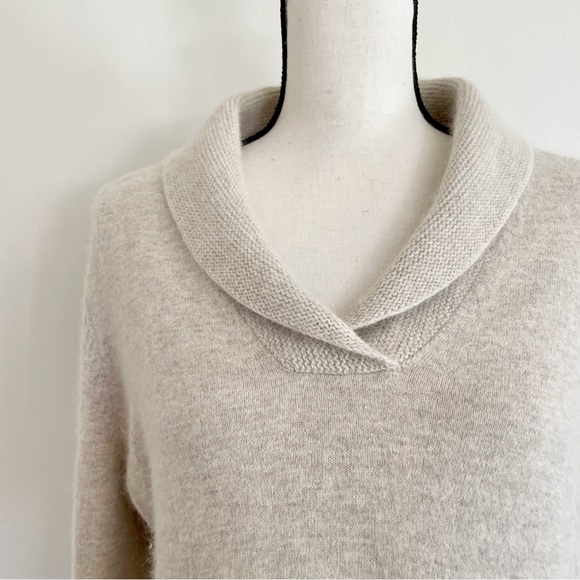 Sarah Spencer Wool Shawl Collar Sweater - Picture 2 of 5